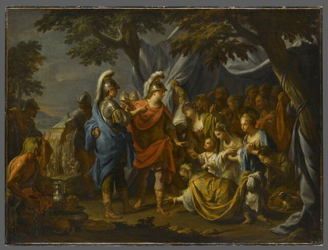 La famille de Darius aux pieds d'Alexandre