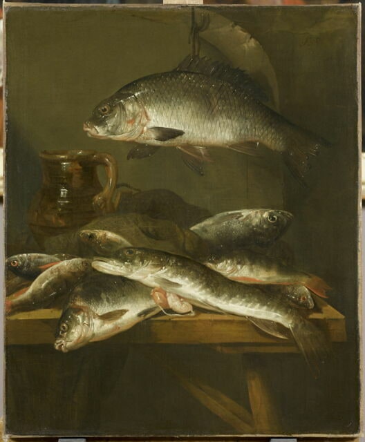 Nature morte à la carpe