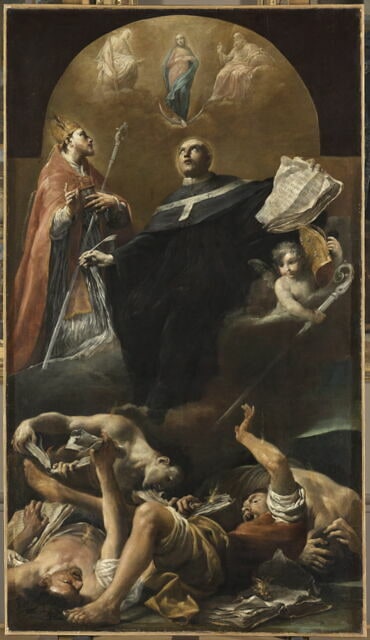 L'Immaculée Conception avec saint Anselme et saint Martin
