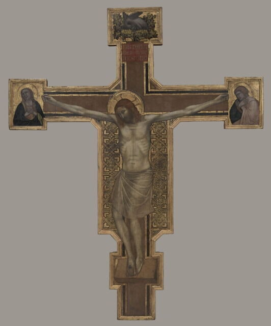 Croix peinte