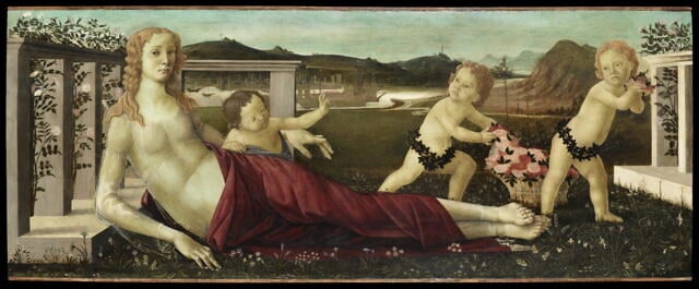 Vénus et trois putti