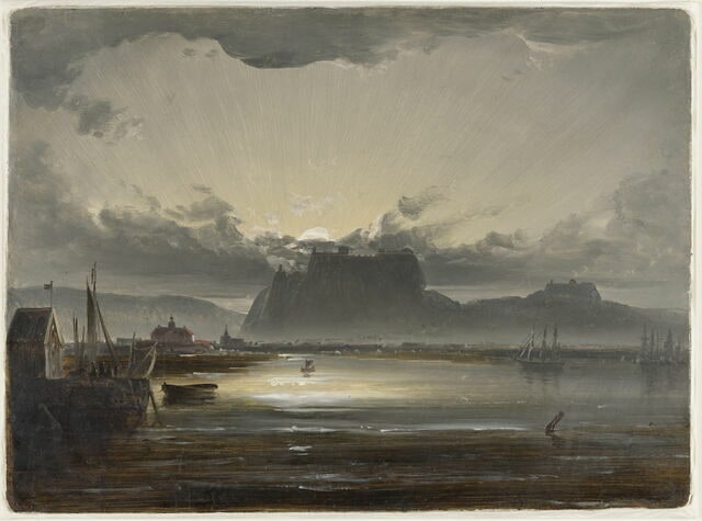 « Vue de Fredriks-hald, actuelle Halden (esquisse) »