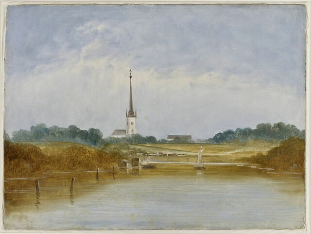 « Vue du presbytère d’Eidsvold (esquisse) »