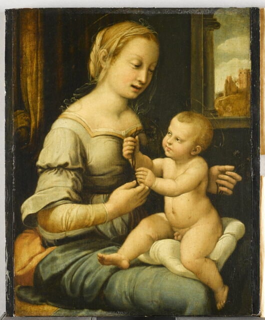 La Vierge à l'oeillet