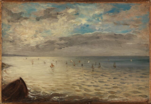 La mer vue des hauteurs de Dieppe