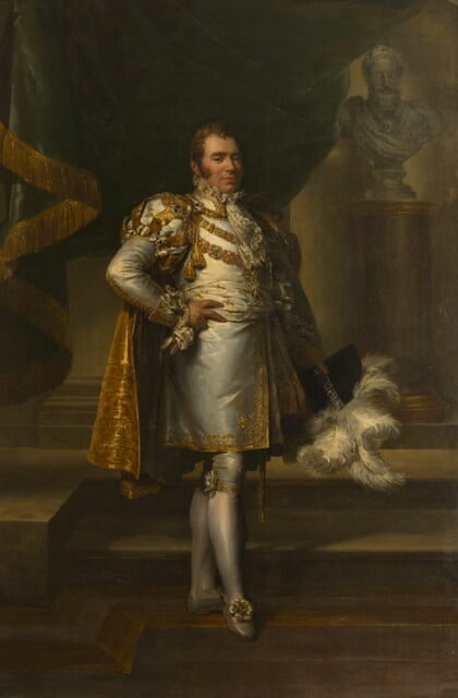 Portrait en pied de Charles-Ferdinand d'Artois, duc de Berry, futur Charles X