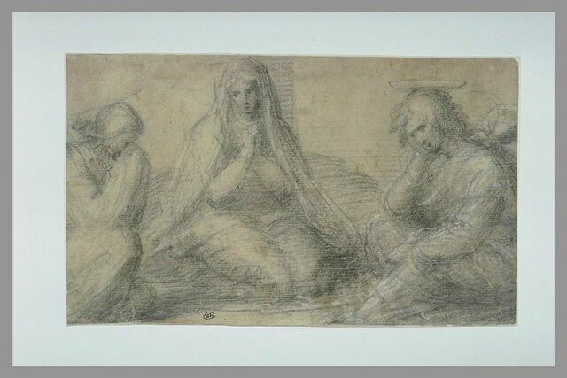 La Vierge, Saint Jean l'Evangéliste et la Madeleine au pied de la croix
