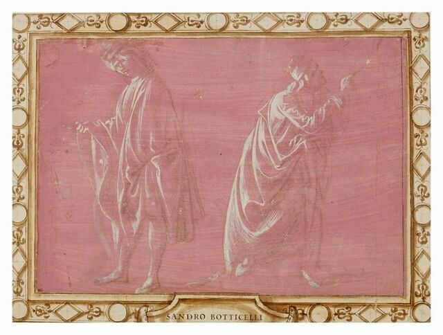 Deux hommes debout drapés