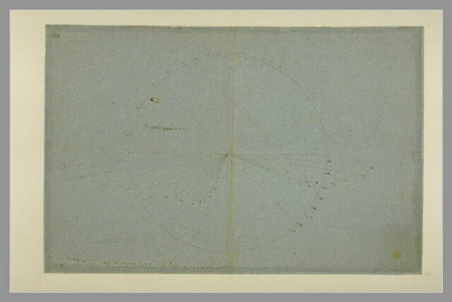 Figure géométrique : disque d'un astrolabe?