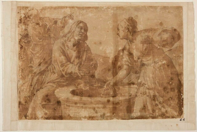 Le Christ et la Samaritaine au puits