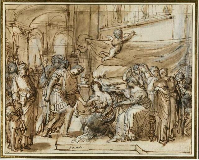 Entrevue d'Antoine et Cléopâtre
