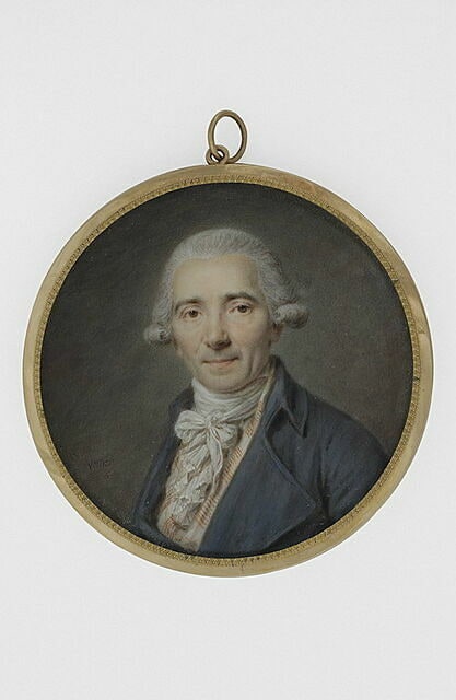 Portrait d'homme en habit bleu