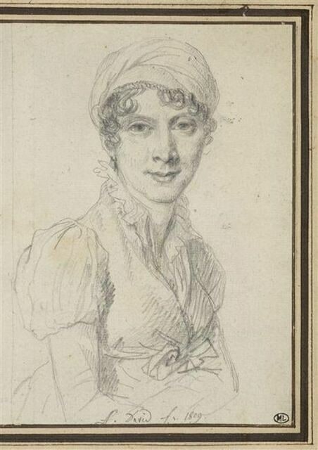 Portrait d'Adélaïde Binard, femme d'Alexandre Lenoir