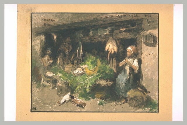 La marchande de légumes à Rouen