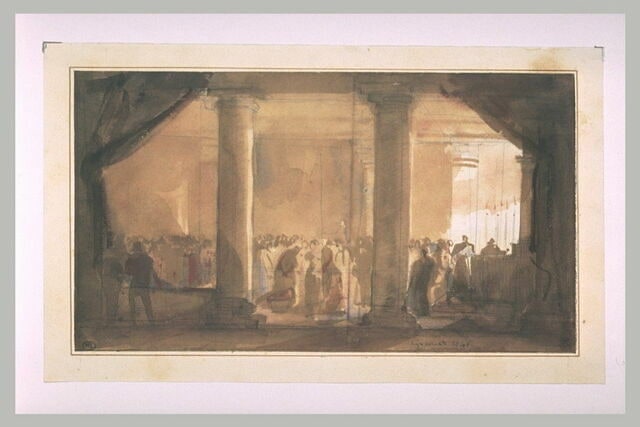 Baptême du duc de Chartres dans la chapelle des Tuileries