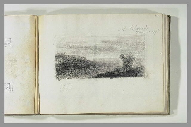 Rêverie : femme assise au bord de la mer