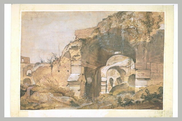 Ruines d'un amphithéâtre antique