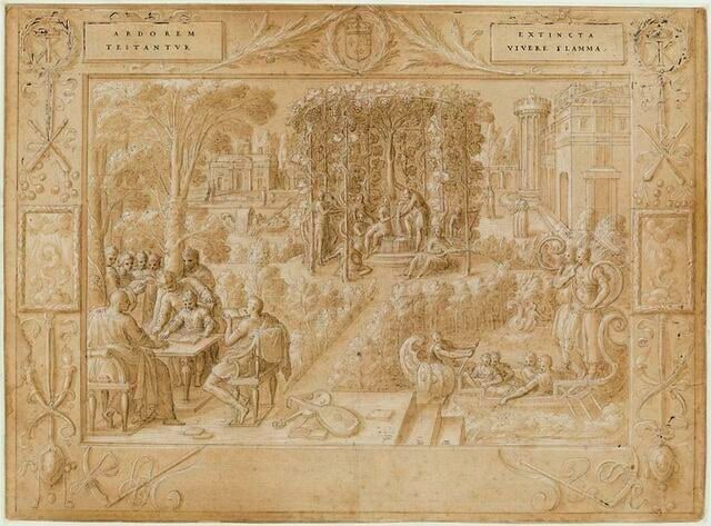 Le jeune roi apprenant les beaux-arts