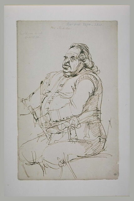 Portrait de Mr Mesterton, assis, de trois quarts vers la gauche
