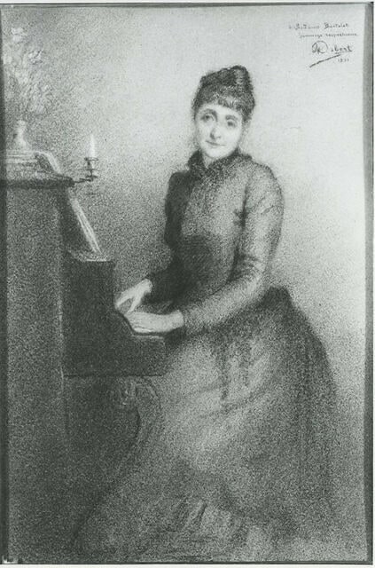 Portrait de Mademoiselle B.... au piano