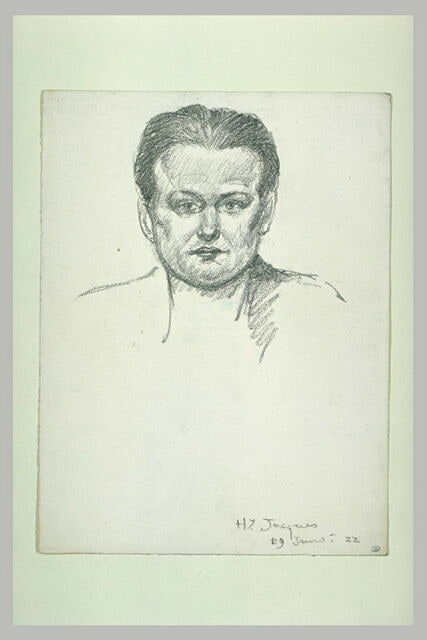 Tête d'homme, de face