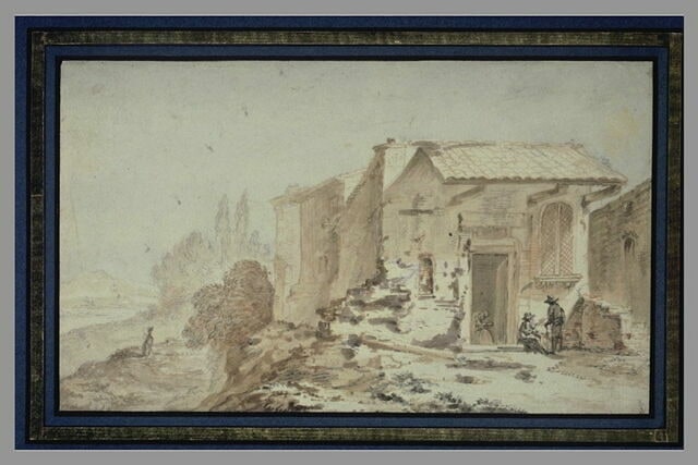 Vieille chapelle dans un site montagneux