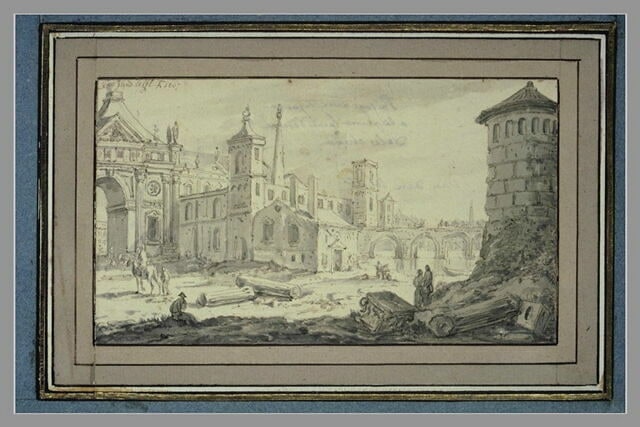 Entrée d'une ville d'Italie