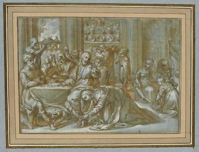 Le repas chez Simon le Pharisien et l'Onction des pieds du Christ