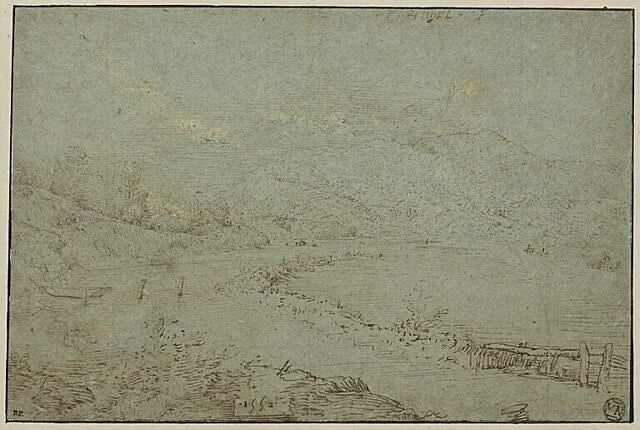 Bords d'une rivière tranquille