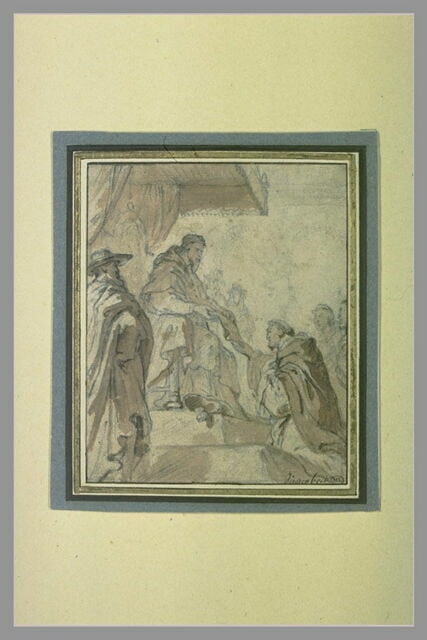 Le pape Honorius III approuvant les privilèges de l'ordre des Prêcheurs
