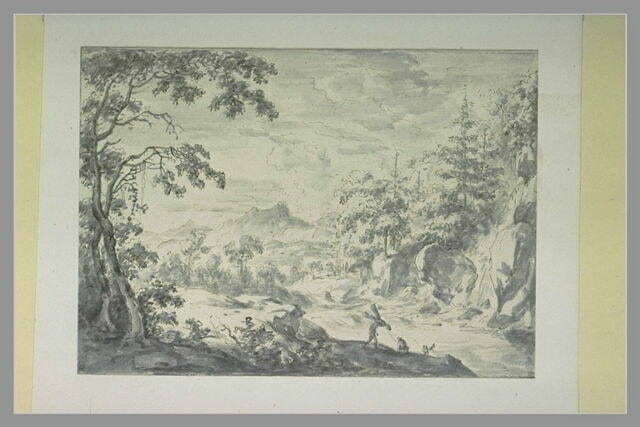 Paysage boisé et rocailleux