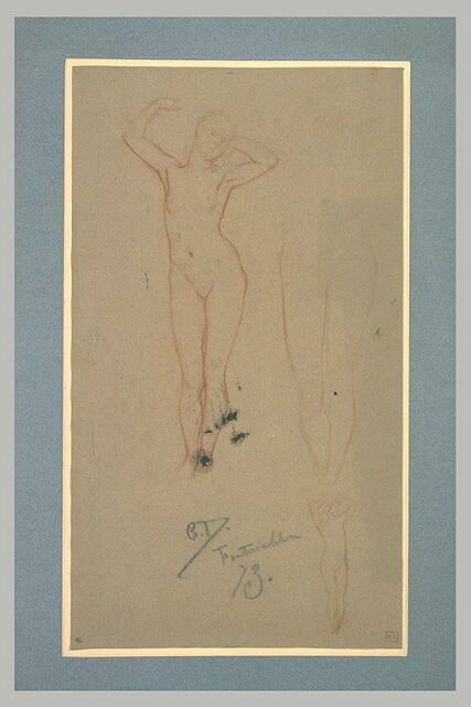 Etudes de femmes, bassin, cuisses et jambes