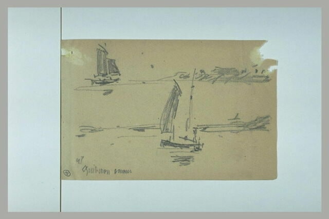 Bateaux à voiles en mer