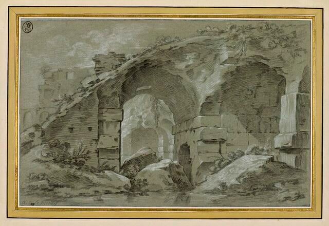 Vue de ruines antiques