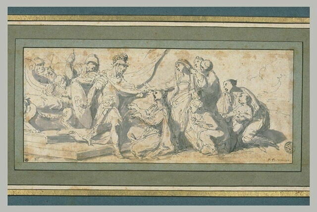 Coriolan fléchi par sa mère
