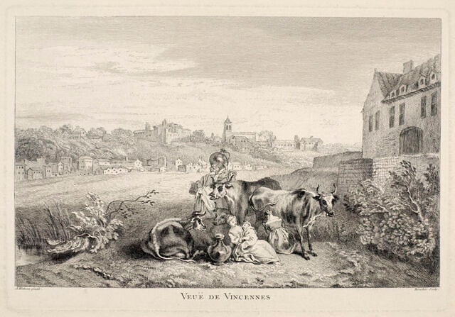 Veuë de Vincennes