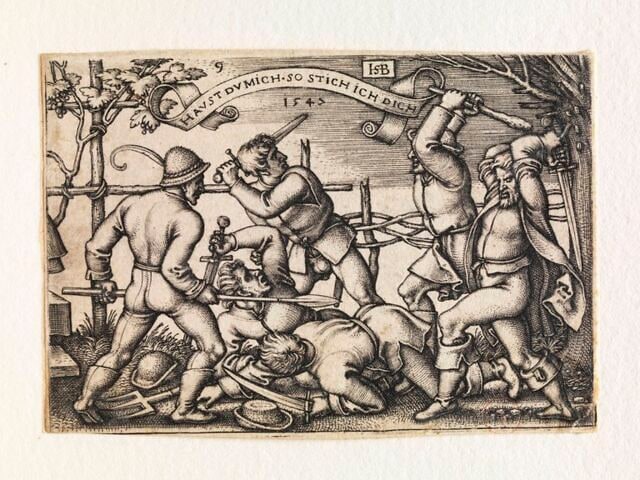 Combat entre villageois