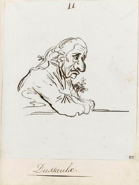 Portrait de l'écrivain et homme politique Jean Dussaulx