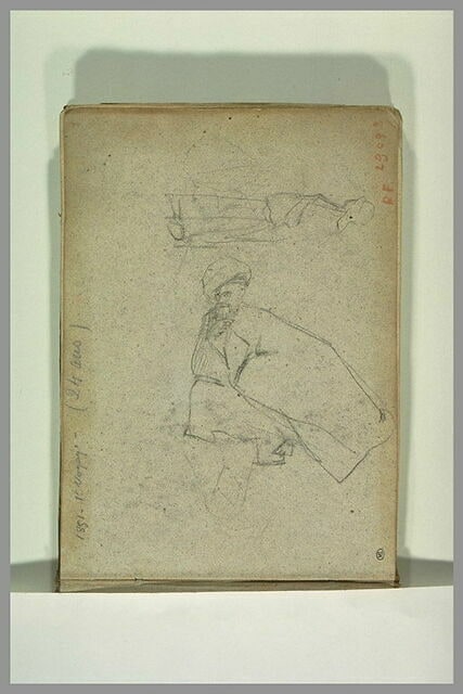 Deux croquis de personnages arabes