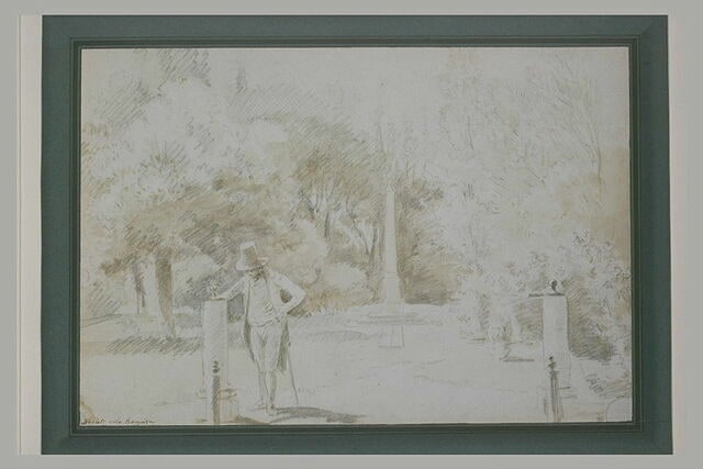 Homme dans un parc