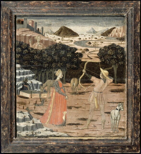 Scène de l'Histoire de Céphale et Procris