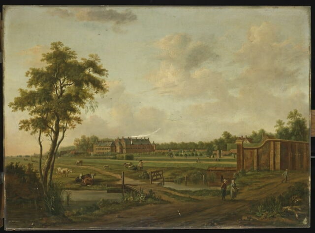 Vue du château de Dieren