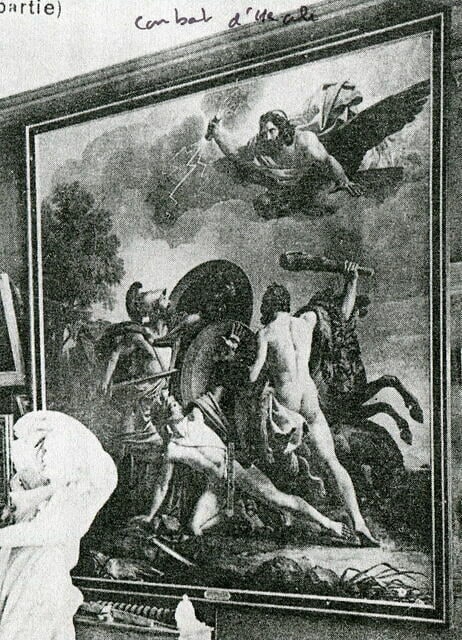 Combat d'Hercule et de Mars sur le corps de Cyenus