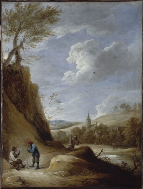 Le chemin tournant dans un site montagneux
