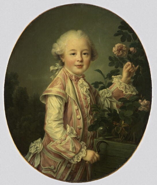 Le comte de Nogent, enfant. Paul-Esprit-Charles de Boullongne,  (1758-1838), fils de l'intendant des Finances, Jean-Nicolas de Boullongne.