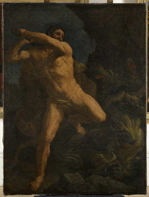 Hercule terrassant l'hydre de Lerne