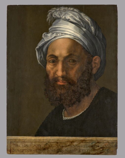 Michel-Ange, peintre, sculpteur et architecte (1475-1564), à l'âge de quarante-sept ans