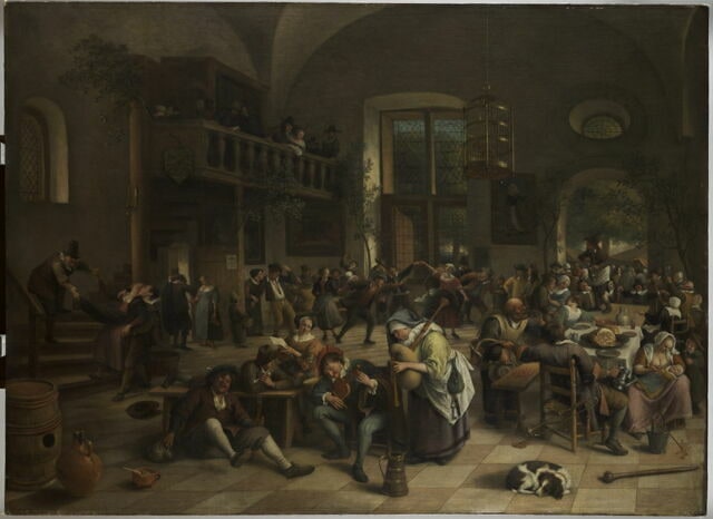 Fête dans une auberge