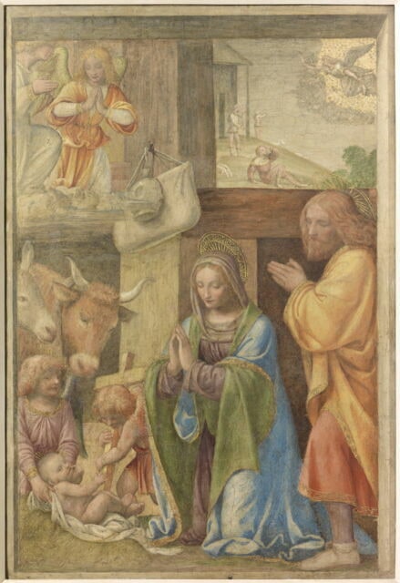 La Nativité de Jésus et l'Annonce aux bergers