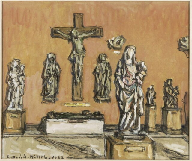 La salle du Moyen Âge au département des sculptures